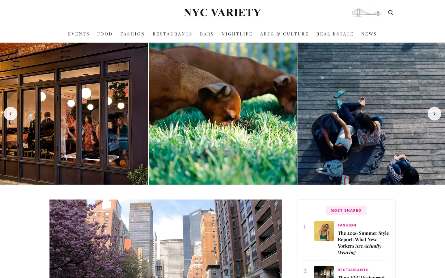NYC Variety website